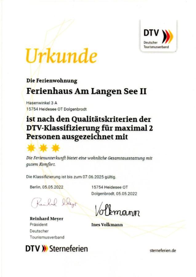 Ferienhaus Am Langen See II Heidesee 외부 사진